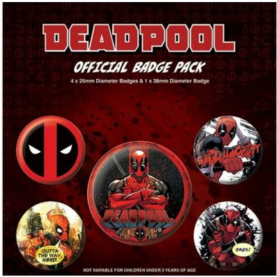 Pyramid International sada placek Deadpool Outta the Way – Zboží Dáma
