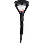 AMIO Flexibilní černý univerzální trychtýř se sítkem 13,5cm – Zboží Dáma