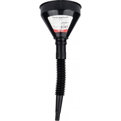 AMIO Flexibilní černý univerzální trychtýř se sítkem 13,5cm – Zboží Dáma