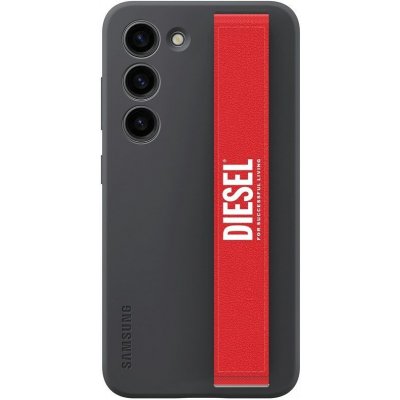 Pouzdro Poutko Samsung Diesel pro Silicone Grip na Galaxy S23, S23+, S23 Ultra - červené