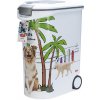 Miska, napáječka, zásobník Curver zásobník na krmivo pro psy design palmy: až 20 kg suchého krmiva (54 l)
