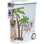 Curver zásobník na krmivo pro psy design palmy: až 20 kg suchého krmiva (54 l)