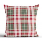 MKLuzkoviny.cz Vánoční bavlněný Renforcé Káro zelené 40 x 40 cm – Zbozi.Blesk.cz