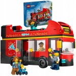 LEGO® City 60407 Červený dvoupodlažní vyhlídkový autobus – Zboží Mobilmania