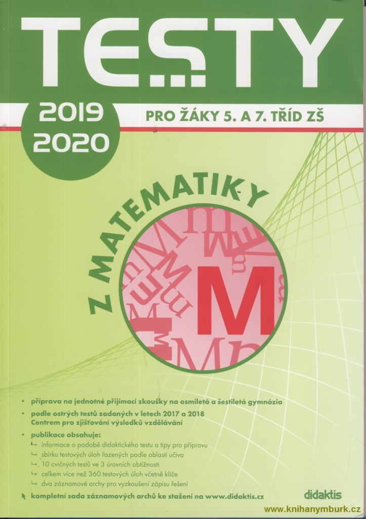Testy 2019 -2020 z matematiky pro žáky 5. a 7. tříd ZŠ od 189 Kč -  Heureka.cz