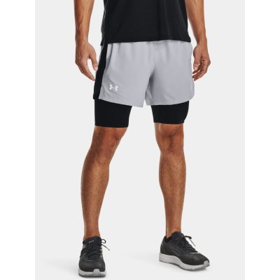 Under Armour kraťasy UA LAUNCH 5'' 2-IN-1 SHORT-GRY – Zboží Mobilmania