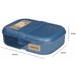 Sistema Ocean Bound Tříkomorová krabička na oběd s nádobou na jogurt 1,1 l modrá – Hledejceny.cz