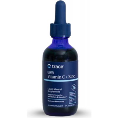 Trace Minerals Iónový Zinek + Vitamín C + Stopové minerály ConcenTrace 59 ml – Hledejceny.cz