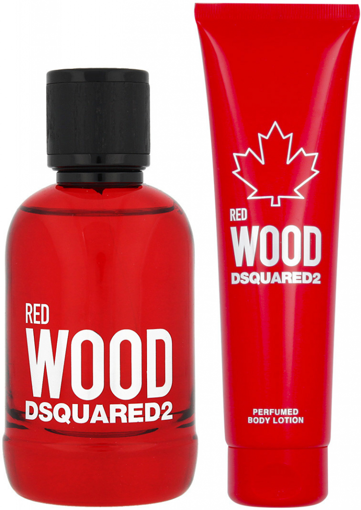 Dsquared2 Red Wood EDT 100 ml + tělové mléko 150 ml dárková sada