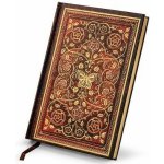 ARGUS Elegantní zápisník A5 linky, pevná vazba, bordová Romantická zahrada 14200002 – Zboží Mobilmania