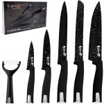Sada kuchyňských nožů 6ks Bachmayer BM-6647 – černá – Zboží Dáma