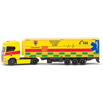 Maisto CZ Mini pracovní stroje Kontejnerový návěs Scania 770S GOLEM EMS Česká republika 1:64 – Hledejceny.cz