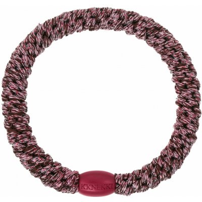 KKNEKKI Gumička do vlasů Kknekki Rosewood Glitter, fialová barva, textil – Zboží Mobilmania