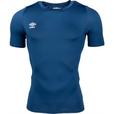 Umbro CORE SS CREW BASELAYER Tmavě modrá Bílá sportovní triko