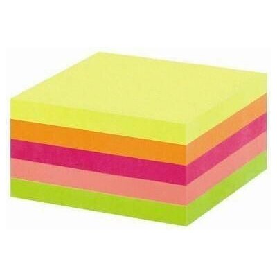 Kostka barevná lepená 84x84x35 FLUO – Hledejceny.cz