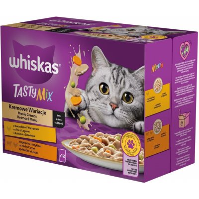 Whiskas Tasty Mix Creamy Creat. 12 x 85 g – Zbozi.Blesk.cz