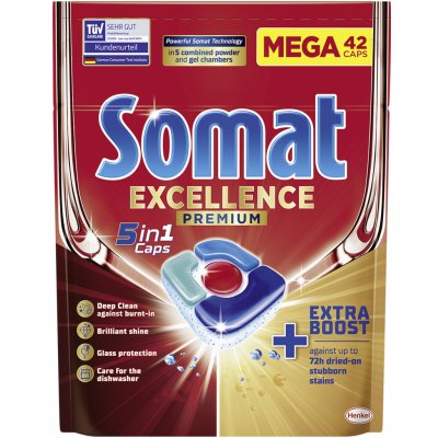 Somat tablety do myčky Excellence Premium 5v1 42 ks – Zboží Mobilmania