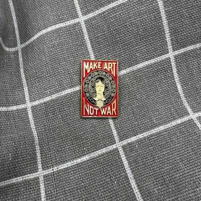 Pinarna Make art not war Tvořte umění, ne válku červený – Zboží Dáma