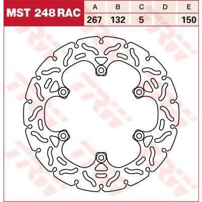 TRW MST248RAC brzdový kotouč, zadní YAMAHA FZ 750 GENESIS rok 87-92 – Hledejceny.cz