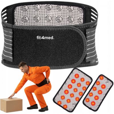 Fit4Med Magnetický pás na bederní páteř 24 magnetů, černý – Hledejceny.cz