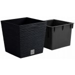 Prosperplast Květináč FURU SQUARE LOW 24 cm antracit – Zboží Dáma