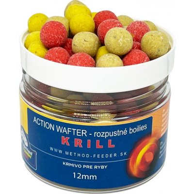METHOD FEEDER FANS Wafter Boilies Action Method Krill 150ml 12mm