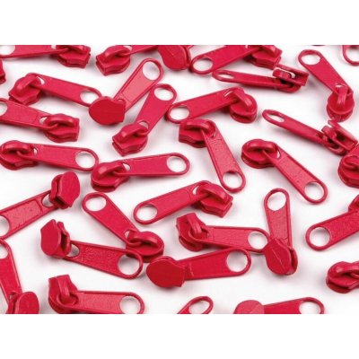 Jezdec ke spirálovým zipům 3 mm - tmavě růžová, carmine rose – Hledejceny.cz