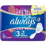 Always Platinum Ultra Night hygienické vložky s křidélky 6 ks – Zboží Dáma