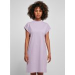 Build Your Brand ležérní bavlněné šaty se stojáčkem šeříková – Zboží Dáma