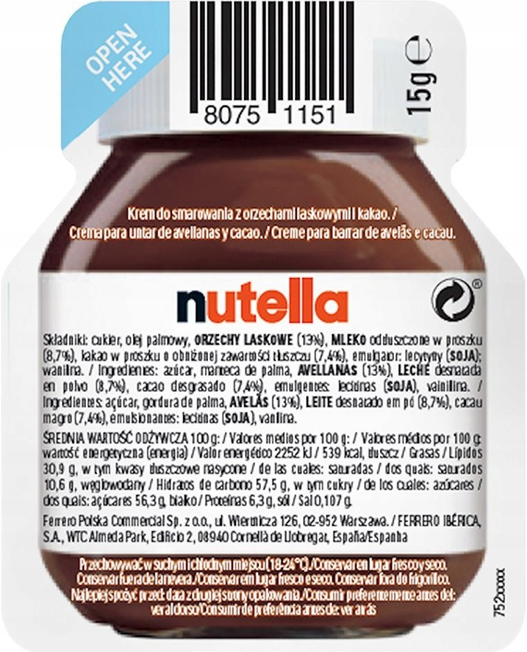 Ferrero Nutella 15 g od 6 Kč - Heureka.cz