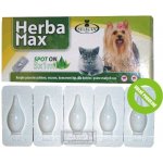 Herba Max Spot-on pro psy kočky do 15 kg 5 x 1 ml – Zboží Dáma Herba Max Spot-on pro psy kočky do 15 kg 5 x 1 ml – Zboží Dáma