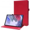 Pouzdro na tablet Protemio Fabric Zaklápěcí obal pro Samsung Galaxy Tab A8 SM-X205 / SM-X200 37463 červený
