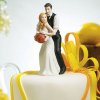 Svatební dekorace Weddingstar Figurka na svatební dort Novomanželé s basketbalovým míčem