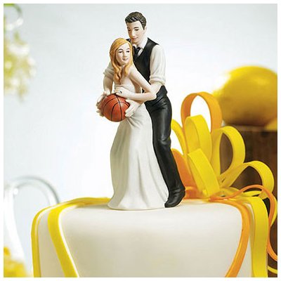 Weddingstar Figurka na svatební dort Novomanželé s basketbalovým míčem