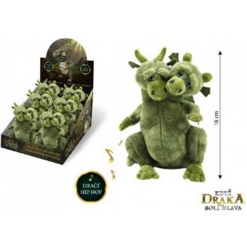 Teddies Drak Čmoudík se zvukem Když draka bolí hlava 18 cm