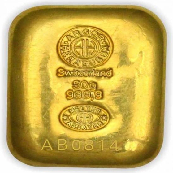 Argor-Heraeus zlatý slitek A 50 g