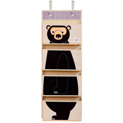 3 Sprouts závěsný organizér Bear black – Hledejceny.cz