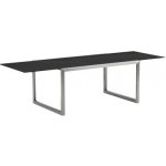 Royal Botania Jídelní stůl rozkládací Ninix, 150-270x100x75 cm, rám nerezová ocel broušená, deska keramika bílá – Hledejceny.cz