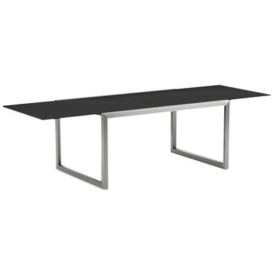 Royal Botania Jídelní stůl rozkládací Ninix, 150-270x100x75 cm, rám nerezová ocel broušená, deska keramika bílá – Hledejceny.cz