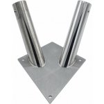 Fasádní držák na vlajku - nerezový (diamant) - Dvouramenný – Zboží Dáma Fasádní držák na vlajku - nerezový (diamant) - Dvouramenný – Zboží Dáma