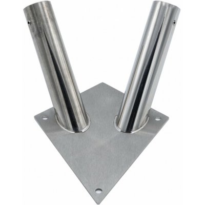 Fasádní držák na vlajku - nerezový (diamant) - Dvouramenný – Zboží Dáma Fasádní držák na vlajku - nerezový (diamant) - Dvouramenný – Zboží Dáma