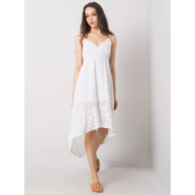Dámské letní děrovné šaty na ramínka TW-SK-BI-25480.93-white bílá – Zboží Mobilmania