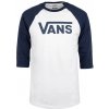 Pánské Tričko Vans tričko Classic Raglan white-dark blue