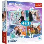 TREFL Ledové království: Úžasný svět 4v1 12,15,20,24 dílků – Hledejceny.cz