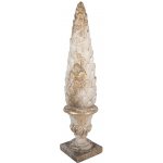 Clayre & Eef Béžová antik dekorativní socha šiška v květináči Ø 14*60 cm – Hledejceny.cz