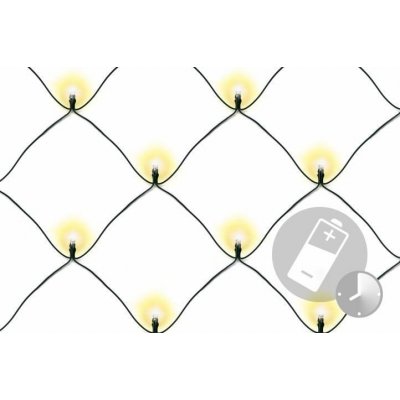 Nexos 39402 Vánoční osvětlení LED světelná síť 2 x 2 m teple bílá 160 diod – Hledejceny.cz