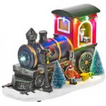 Euro Habitat Vánoční Express Scéna vlak s LED diodami 22cm – Hledejceny.cz