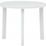 OMAXI 859880 Zahradní stůl bílý 89 cm plast – Hledejceny.cz