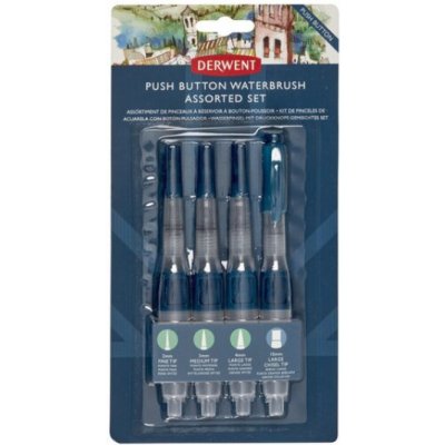 Sada vodních štětců Derwent - 4ks – Zboží Dáma
