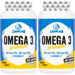 Lionlab Omega 3 Premium XXL 180 kapslí